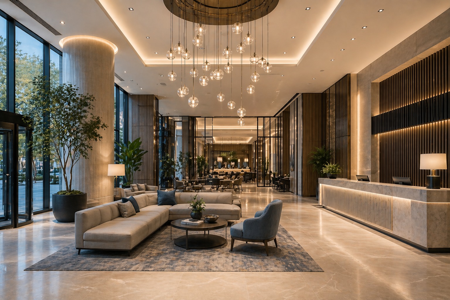 Commercial Interiors: Hotel Lobby