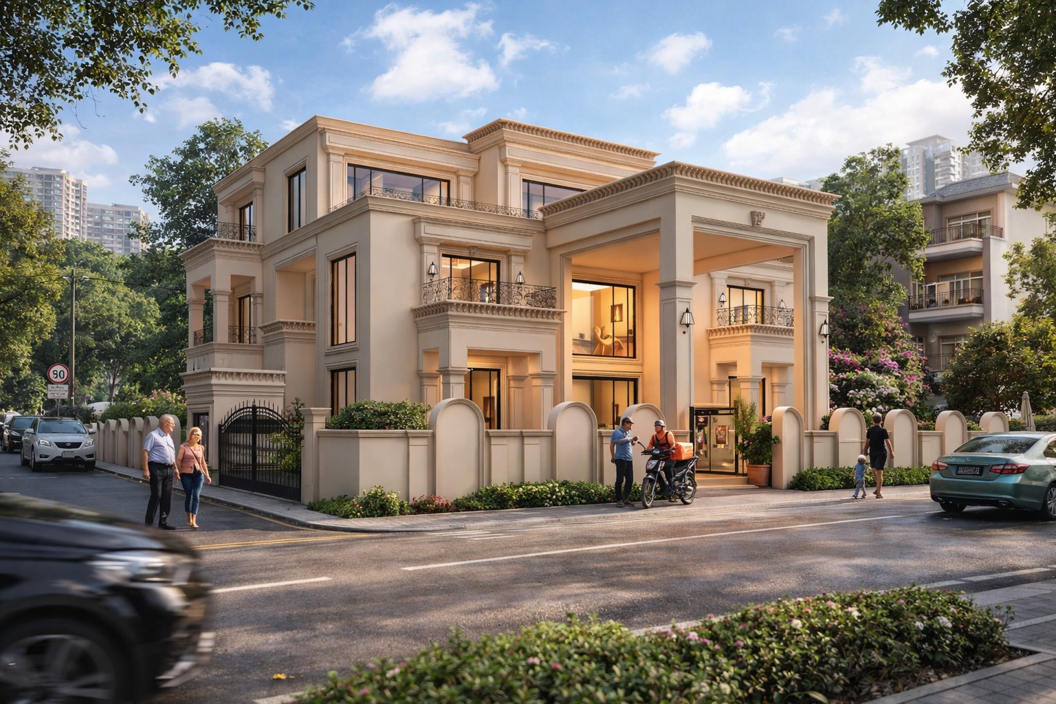 Residential:Suburban House