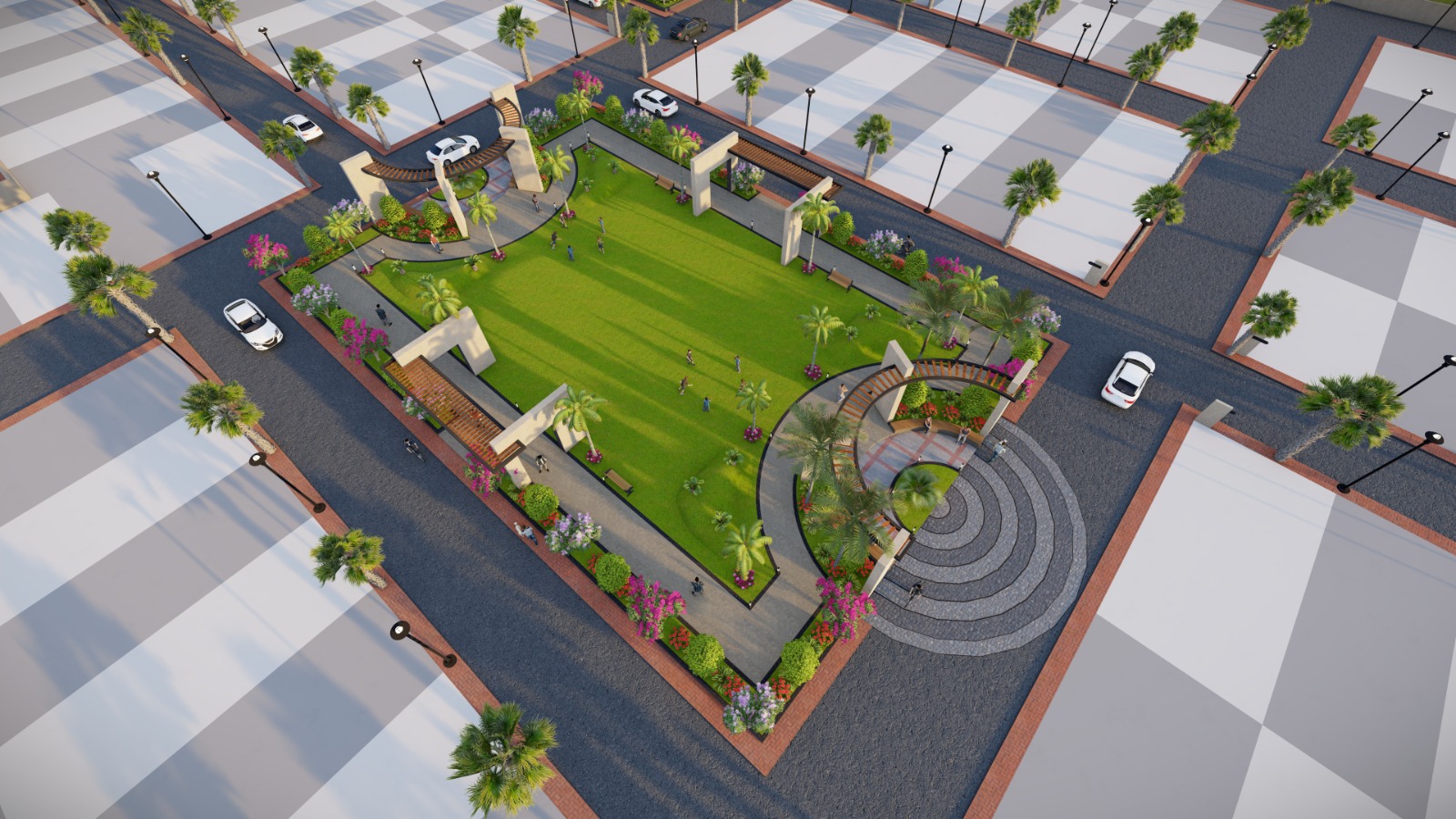 Urban Design : Colony Landscape(Garden)